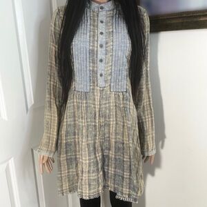 FREE PEOPLE Artisan De Luxe Denim Dress/Top | like New | Size S